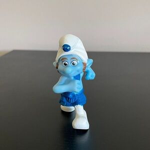 Cute design cartoon small white hat blue dwarf toy